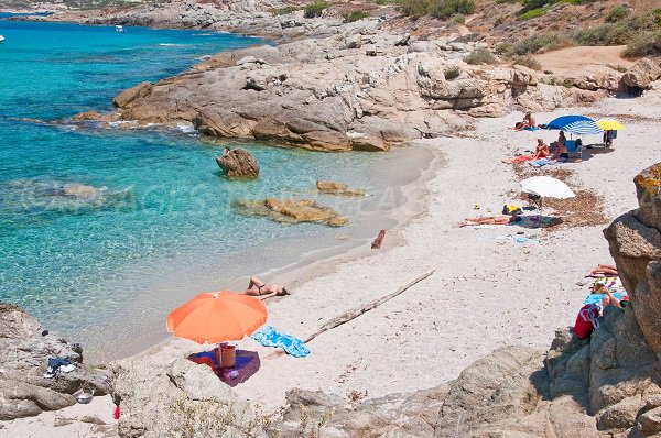 Cala di sabbia - baia Algajo a Lumio (Corsica)