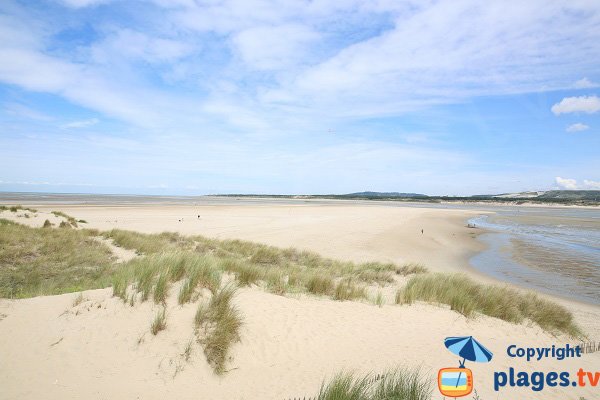 Strand an der Spitze von Le Touquet