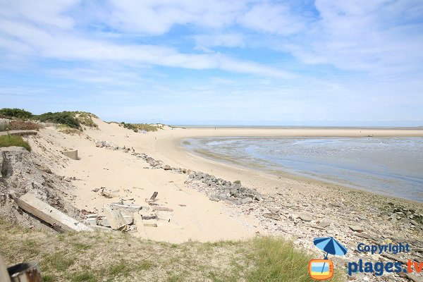 Foto des Strandes von der Bucht von Canche in Le Touquet