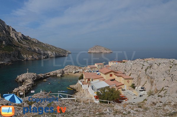 Photo du Cap Croisette et de la baie des Singes à Marseille