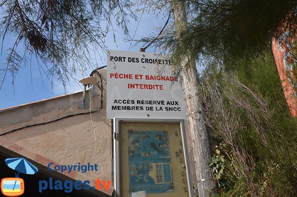 Port des Croisettes - Baignade interdite