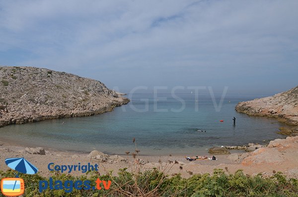 Maronaise beach in Marseille