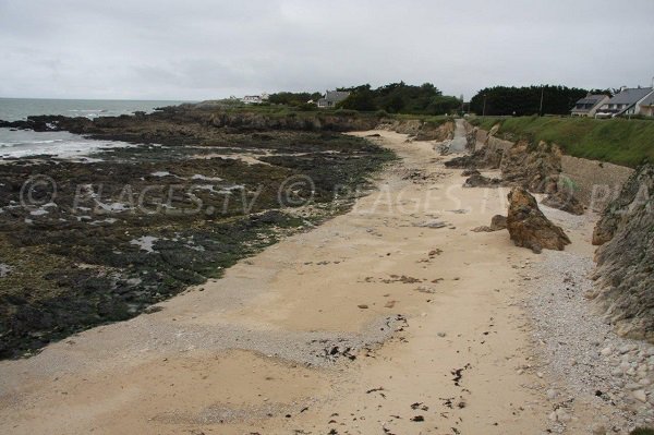 Photo de la plage dans la baie de Gentilly à Batz sur Mer