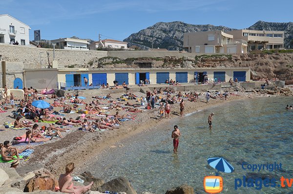 Photo de la plage des Bains des Dames à Marseille