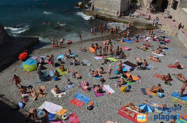 Photo of the Bains Militaires beach in Nice near harbor