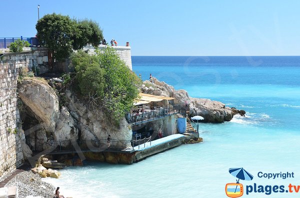 Restaurant on the Police beach of Nice