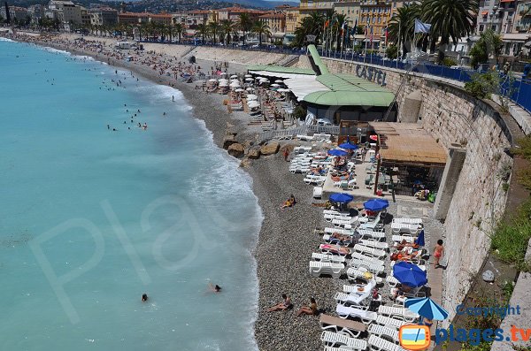 Photo of the bains de Police in Nice in summer