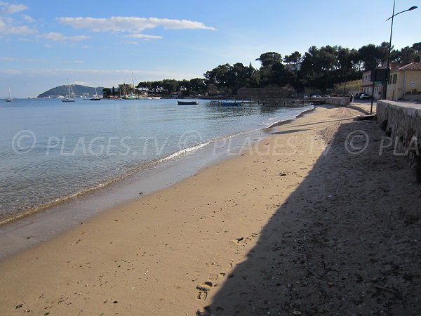 Balaguier beach in La Seyne sur Mer in France