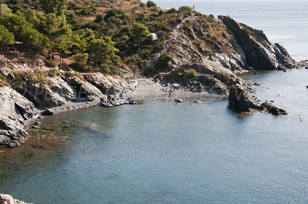 Foto della spiaggia di Balanti a Port Vendres in Francia