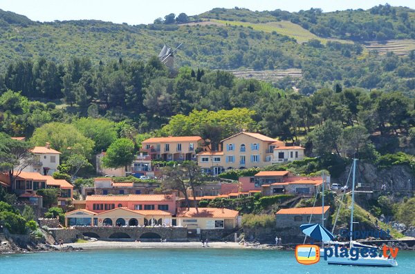 Strand auf der Straße von Port Vendres nach Collioure