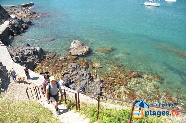 L'accesso alla spiaggia dal Balette