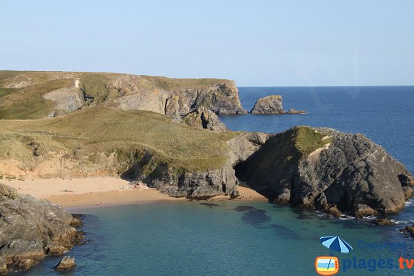 Baluden beach in Belle Ile en Mer in France