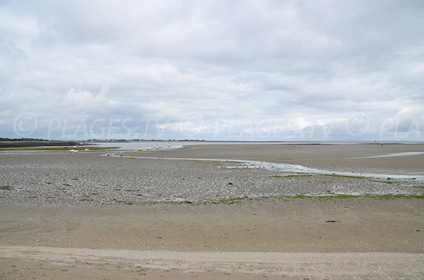 Plage de Banastère à marée basse - Sarzeau