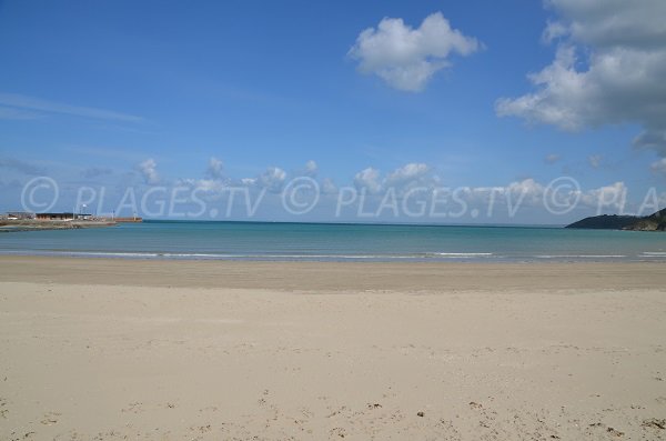 Plage dans la baie de Saint Brieuc - Binic