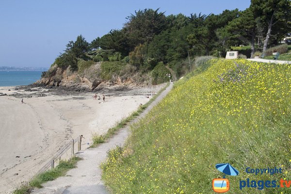 Chemin le long de la plage de la Banche