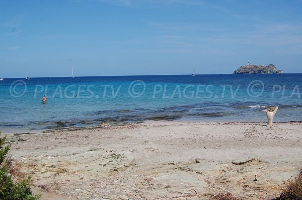 island of Giraglia from the Barcaggio beach