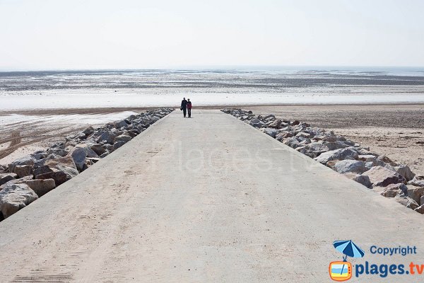 Slipway of Barneville beach