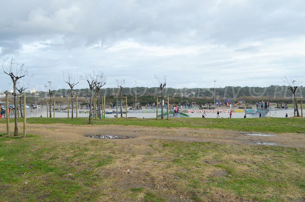  Skate park dalla spiaggia di Anglet