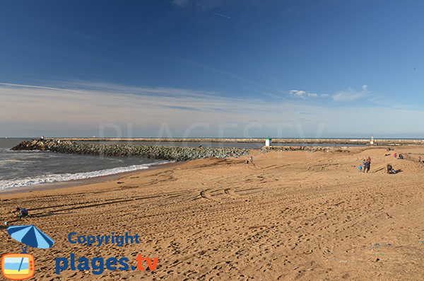 Barre beach in Anglet in France