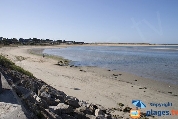 Photo de la plage du Bas Pouldu de Guidel - 56