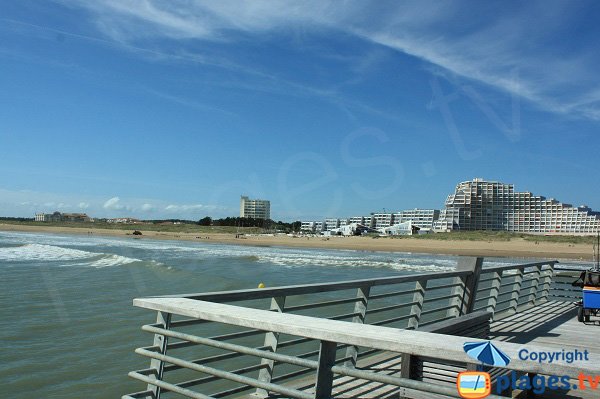 Base Nautique beach in Saint Jean de Monts - North area