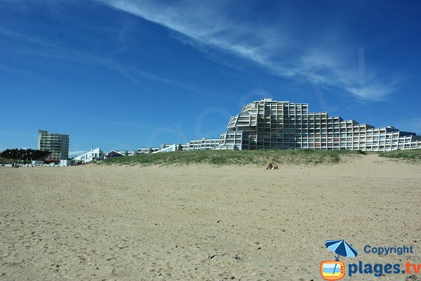 Environnement de la plage de la base nautique de Saint Jean de Monts