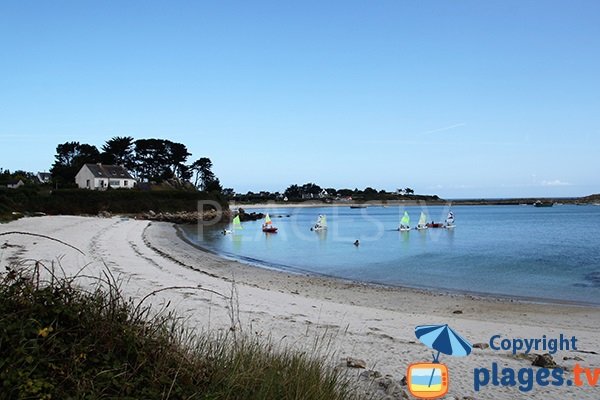 plage de Bassinig à Plouguerneau