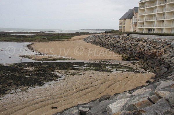 Bastille beach in La Turballe in France