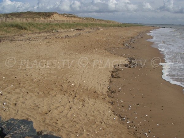 Batterie beach in Aiguillon sur Mer