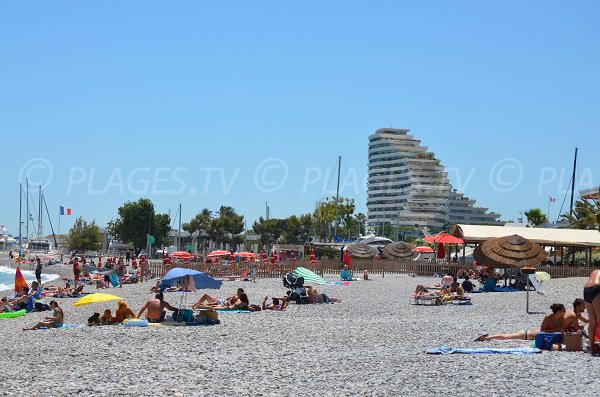 Spiaggia Batterie e immobili della Marina Baie des Anges - Villeneuve-Loubet