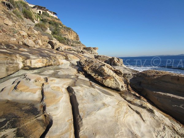 Spiaggia naturista a Carqueiranne - Francia