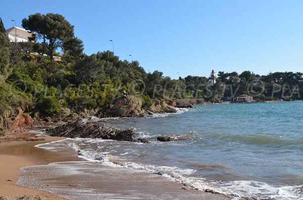 Baumette beach in St Raphael Agay