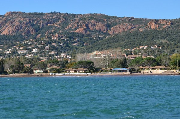 Plage de la Baumette vue de la mer