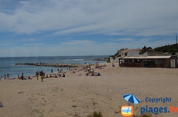 Bucht Baumettes in Sausset les Pins