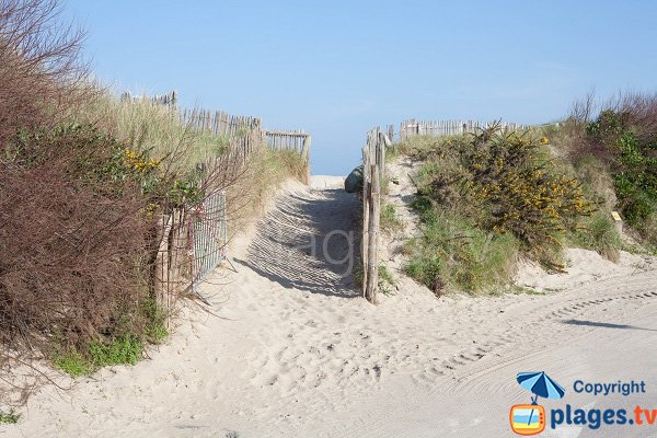 Access to Beau Rivage beach in Gouville