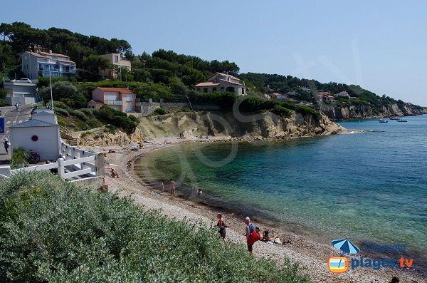 Spiaggia di Beaucours,  punta della Cride - Sanary sur Mer