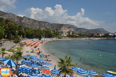 Beaulieu sur Mer et sa plage