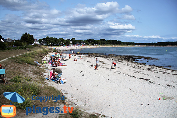 Belle plage de sable blanc à Carnac