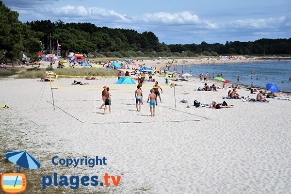 Beach volley sur la plage de Beaumer