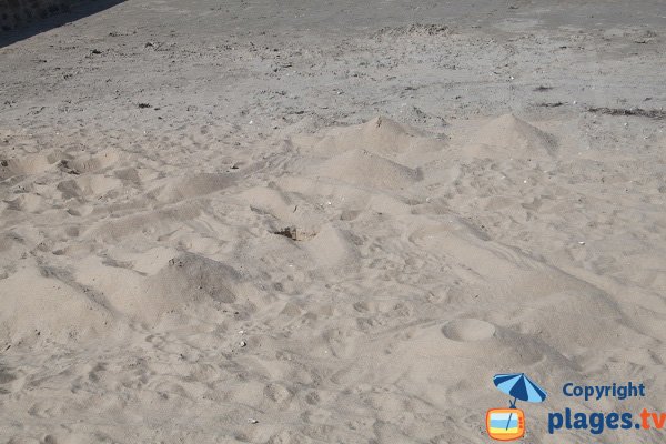 Sable sur la plage de la Beaussais