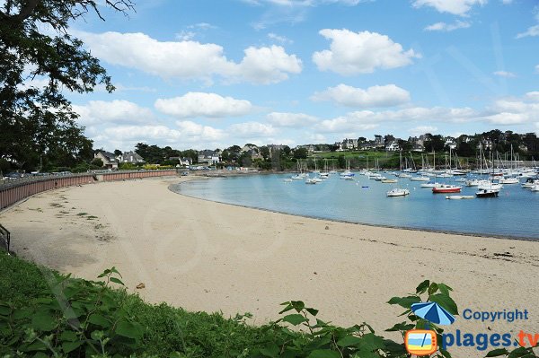 Beach of Bechay in Saint Briac sur Mer in Brittany