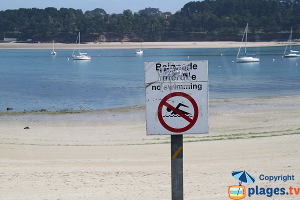 Baignade interdite dans le port de Beg Douar