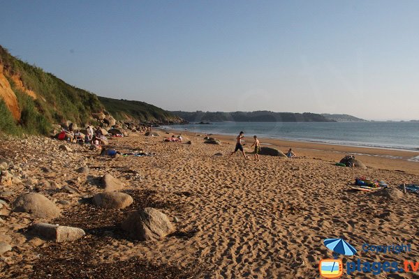 Baie de Lannion et de Morlaix depuis la plage de Beg-Leguer