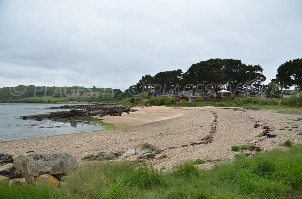 Plage de Plougrescant à côté du camping - Beg Vilin