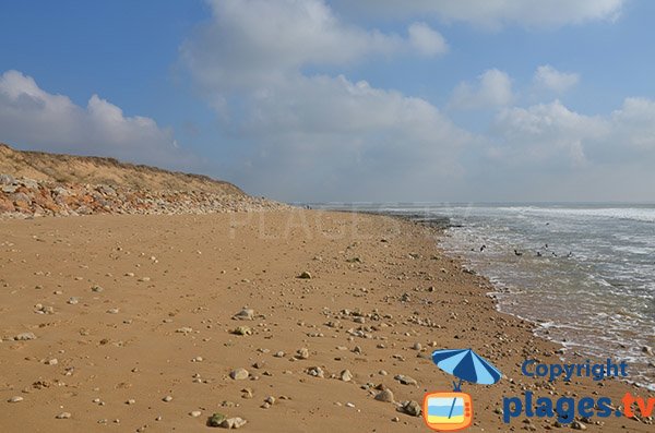 Plage de Belesbat à St Vincent sur Jard à proximité de la maison de Clémenceau