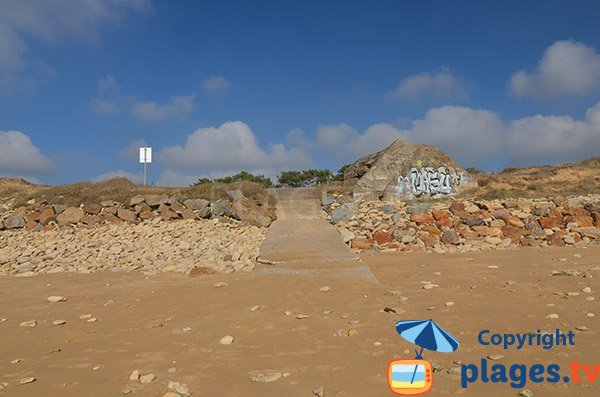 Accès à la plage de Belesbat - St Vincent sur Jard