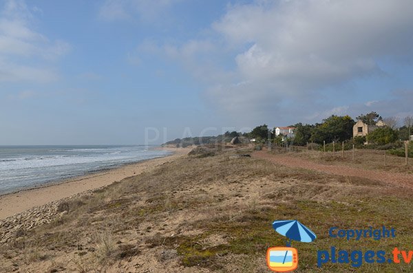 Photo de la plage de Belesbat à St Vincent sur Jard