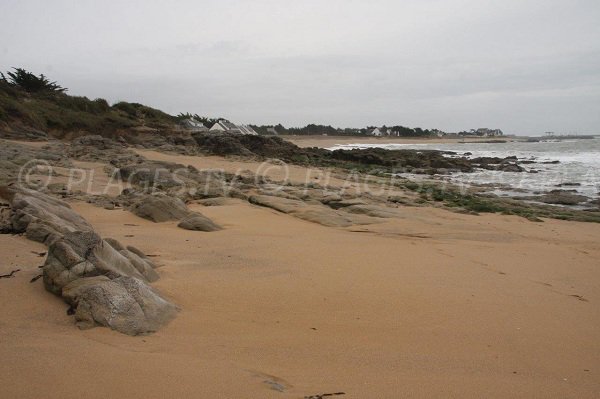 Belmont beach in La Turballe in France