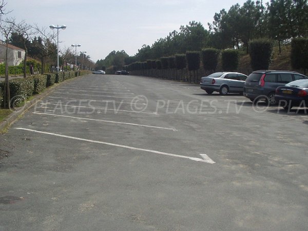 Parking of Belludas beach in La Faute sur Mer