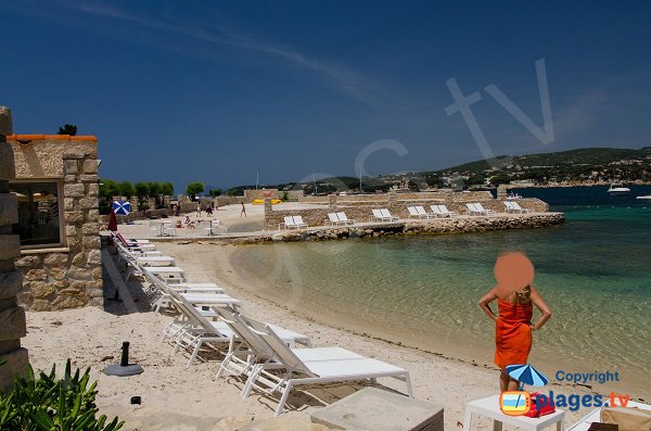 Foto della spiaggia di Bendor a Bandol - Francia